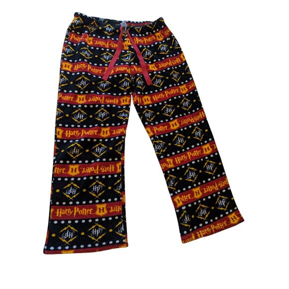 Harry Potter Fleece Pajama Pants Womens Large Lounge Sleep Bottoms Cozy Hogwarts - Picture 7 of 10